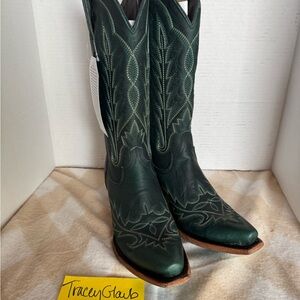 Lane lexington emerald green boots 8.5